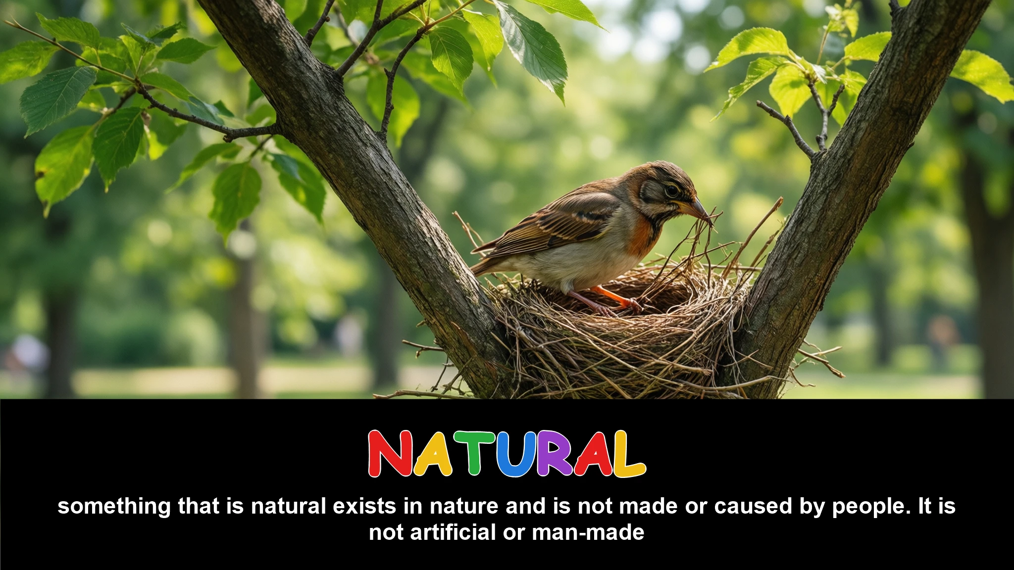 English Illustration for natural